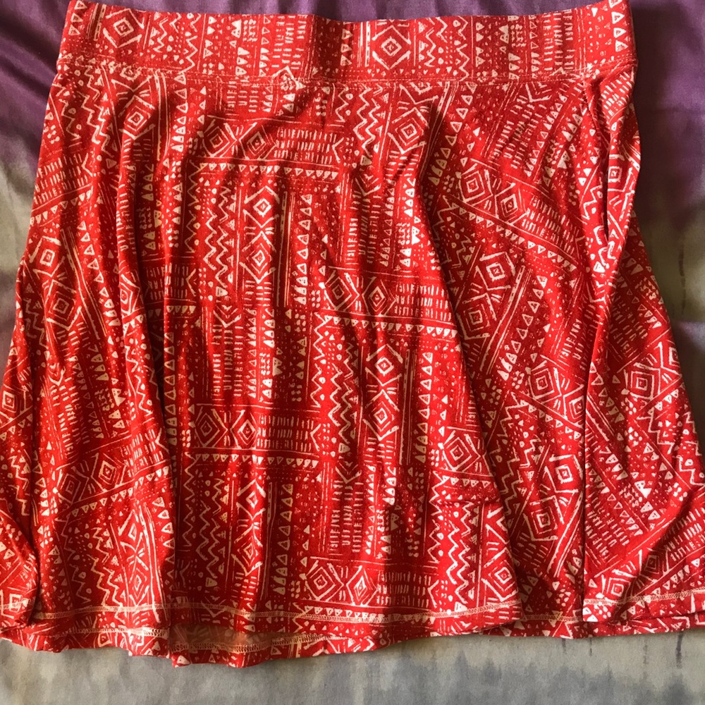 A-line skirt, cute tribal pattern